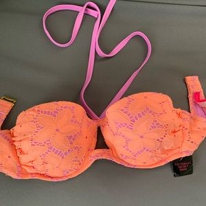 Victoria’s Secret Swim bikini halter top, never worn! Size 36 D
